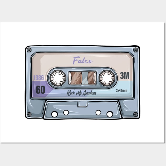 Falco Vintage Classic Cassette Tape Wall Art by PowelCastStudio